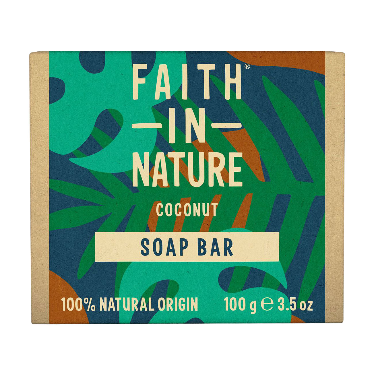 Тверде мило Faith In Nature Coconut Soap Bar з кокосом, 100 г