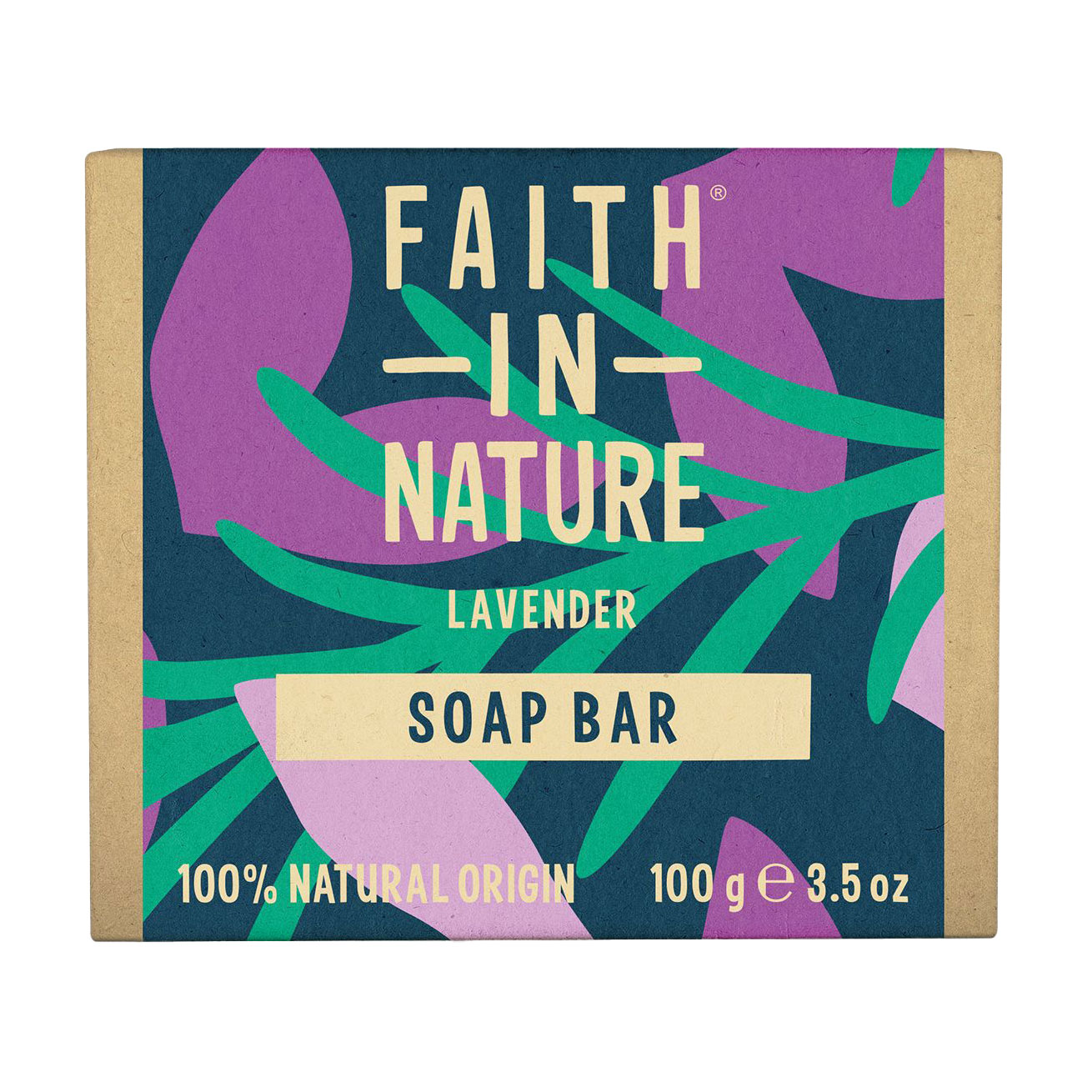 Тверде мило Faith In Nature Lavender Soap Bar з лавандою, 100 г